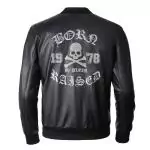 blousons cuir philipp plein pp 1978 et skull